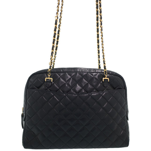 Chanel Matelasse Chain Shoulder Bag Black - Picture 1 of 9